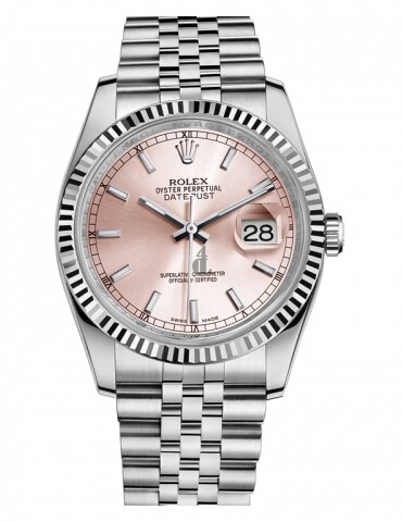 Fake Rolex Datejust 36mm Steel Pink Dial Jubilee Bracelet 116234 PIJ.