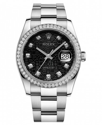 Fake Rolex Datejust 36mm Stainless Steel Black jubilee dial 116244 BKJDO.