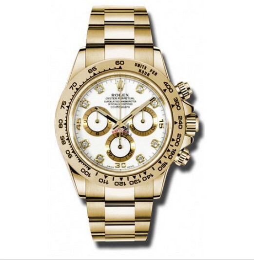 imitation Rolex Cosmograph Daytona 116508wg White 8 Diamond 2016