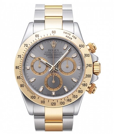 Fake Rolex Daytona Steel and Gold Grey dial 116523 GS.