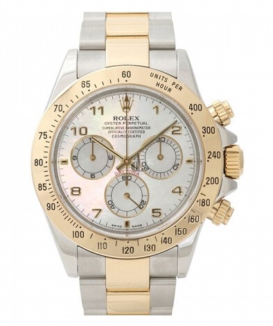 Fake Rolex Daytona Steel and Gold MOP dial 116523 MA.