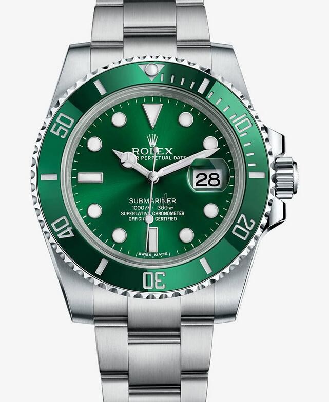 Fake Rolex Submariner Date Gree Dial 116610LV.