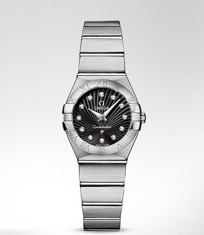 Omega Constellation Black Diamond  watch replica 123.10.24.60.51.001