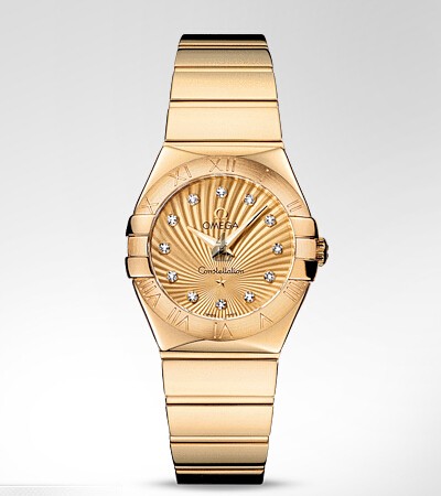 Omega Constellation Quartz 27mm  watch replica 123.50.27.60.58.002