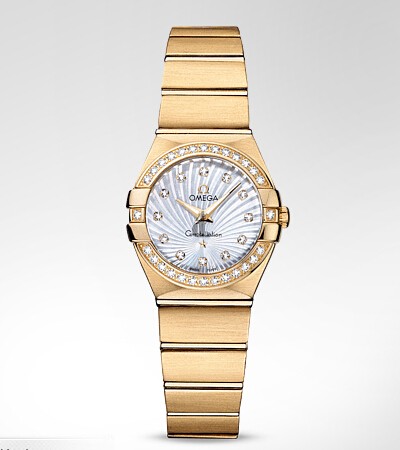 Omega Constellation Quartz 24MM Ladies  watch replica 123.55.24.60.55.003