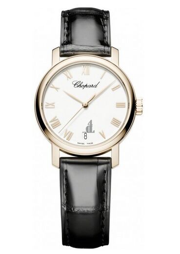 Imitation Chopard Men's Classic 18-Karat Rose Gold Watch