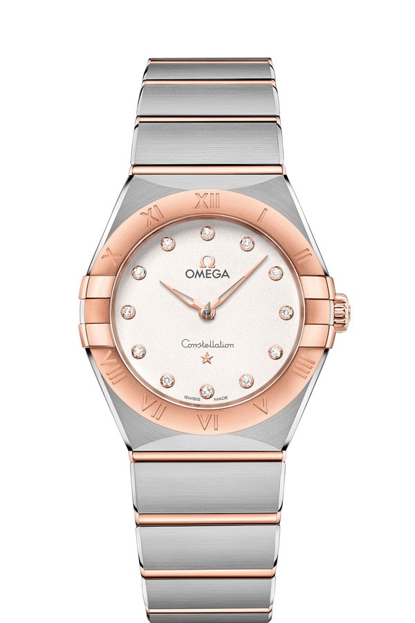OMEGA Constellation Steel Sedna Gold Diamonds Watch 131.20.28.60.52.001 replica