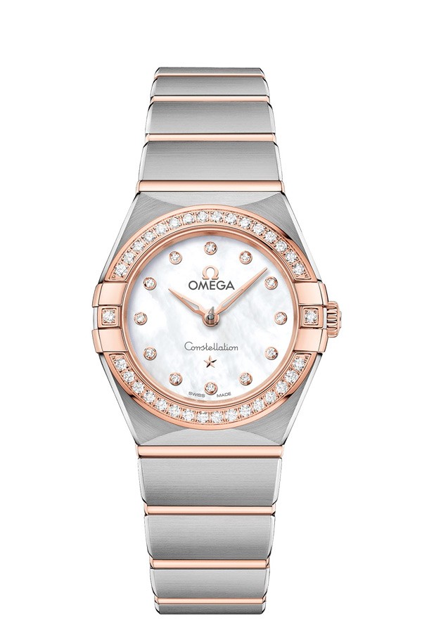 OMEGA Constellation Steel Sedna Gold Diamonds Watch 131.25.25.60.55.001 replica