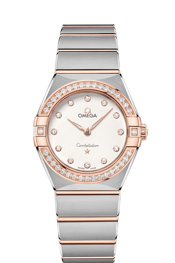 OMEGA Constellation Steel Sedna Gold Diamonds Watch 131.25.28.60.52.001 replica