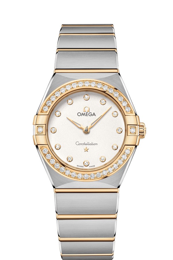 OMEGA Constellation Steel yellow gold Diamonds Watch 131.25.28.60.52.002 replica