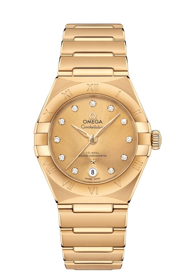 OMEGA Constellation Yellow gold Anti-magnetic Watch 131.50.29.20.58.001 replica