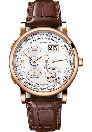 fake A. Lange and Sohne Lange 1 Time Zone 136.032 18K Rose gold