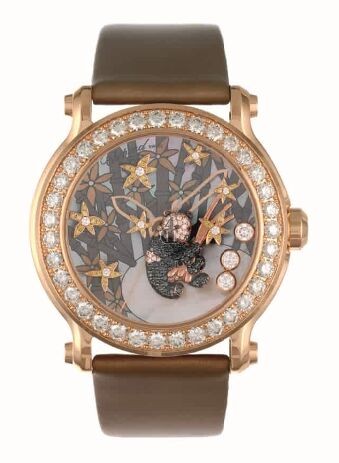 Chopard Superb Lady's Happy Sport Diamond And Gem-set Panda 137707-5003