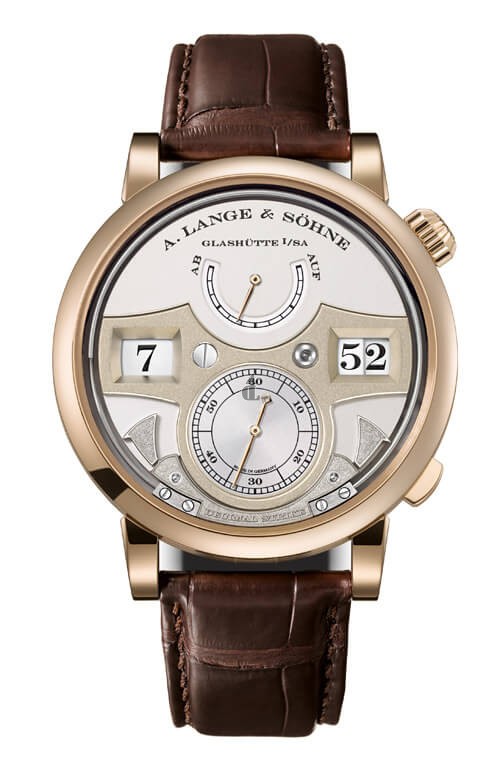 A. Lange & Sohne 143.050 Zeitwerk Decimal Strike Honey Gold  Silver