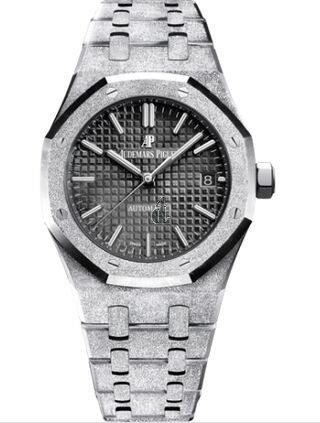 Audemars Piguet Royal Oak 15454 Selfwinding Frosted White Gold Black 15454BC.GG.1259BC.03