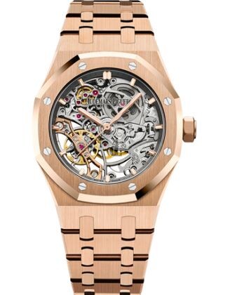 Audemars Piguet Royal Oak Double Balance Wheel Openworked Pink Gold 15467OR.OO.1256OR.01