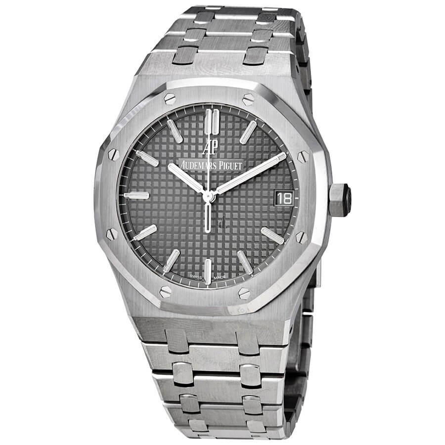 Replica Audemars Piguet Royal Oak Men 41 mm Steel Automatic Grey dial watch 15500ST.OO.1220ST.02