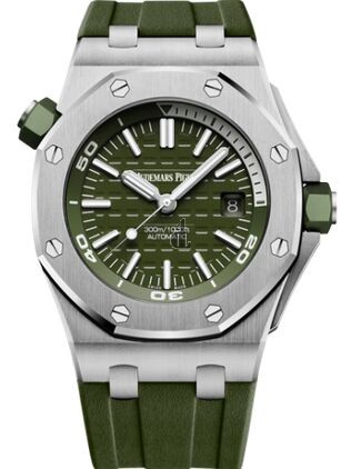 Audemars Piguet Royal Oak Offshore Diver Stainless Stee Khaki 15710ST.OO.A052CA.01