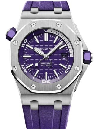 Audemars Piguet Royal Oak Offshore Diver Stainless Steel Purple 15710ST.OO.A077CA.01