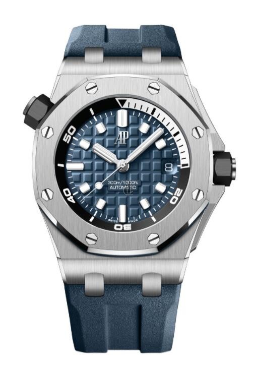 fake Audemars Piguet Royal Oak Offshore Diver Stainless Steel Blue 15720ST.OO.A027CA.01