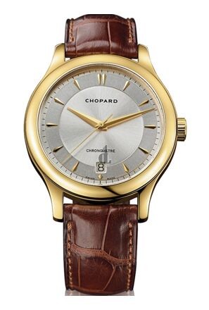 Imitation Chopard L.U.C. Classic Automatic Silver Dial 18 kt Yellow Gold Men's Watch