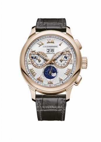 Replica Chopard L.U.C Perpetual Chrono Rose Gold/Silver Watch