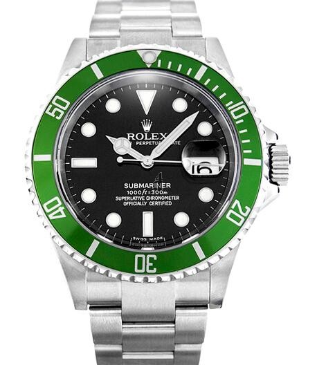 Fake Rolex Submariner 50th Anniversary Green Bezel 16610LV.