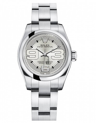 Fake Rolex Oyster Perpetual No Date Stainless Steel Silver dial Ladies watch 176200 SMAO.