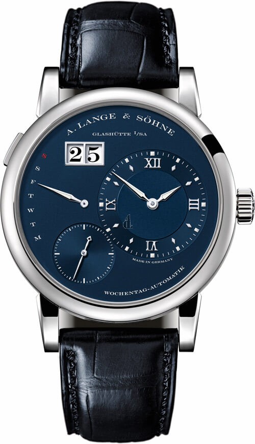 A. Lange & Sohne 191.028 Lange 1 White Gold  Blue