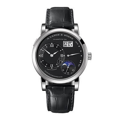 A. Lange & Sohne 192.032 Lange 1 Moonphase Day  Night Pink Gold  Silver