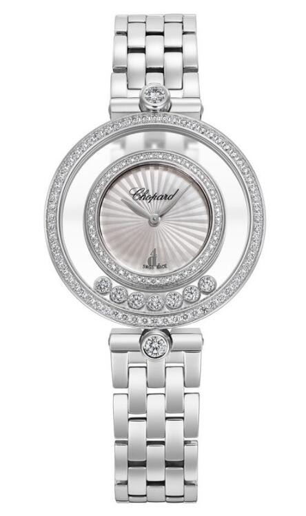 fake Chopard Happy Diamonds Icons 32mm White Gold Ladies 209426-1202