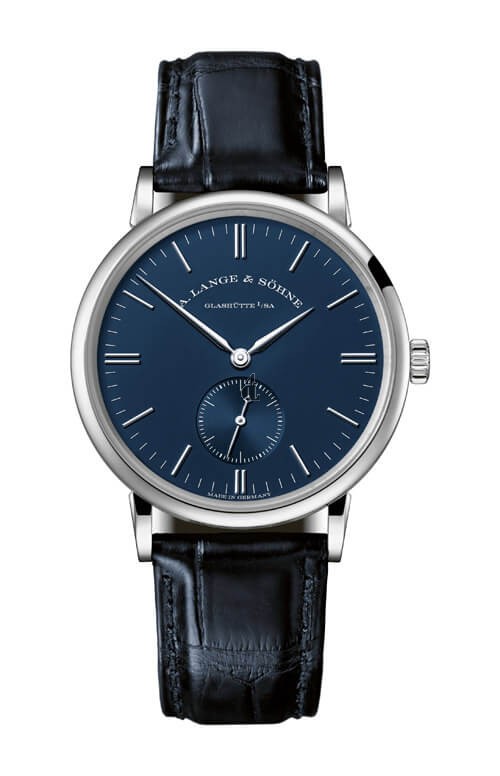 A. Lange & Sohne 219.028 Saxonia 35 White Gold  Blue