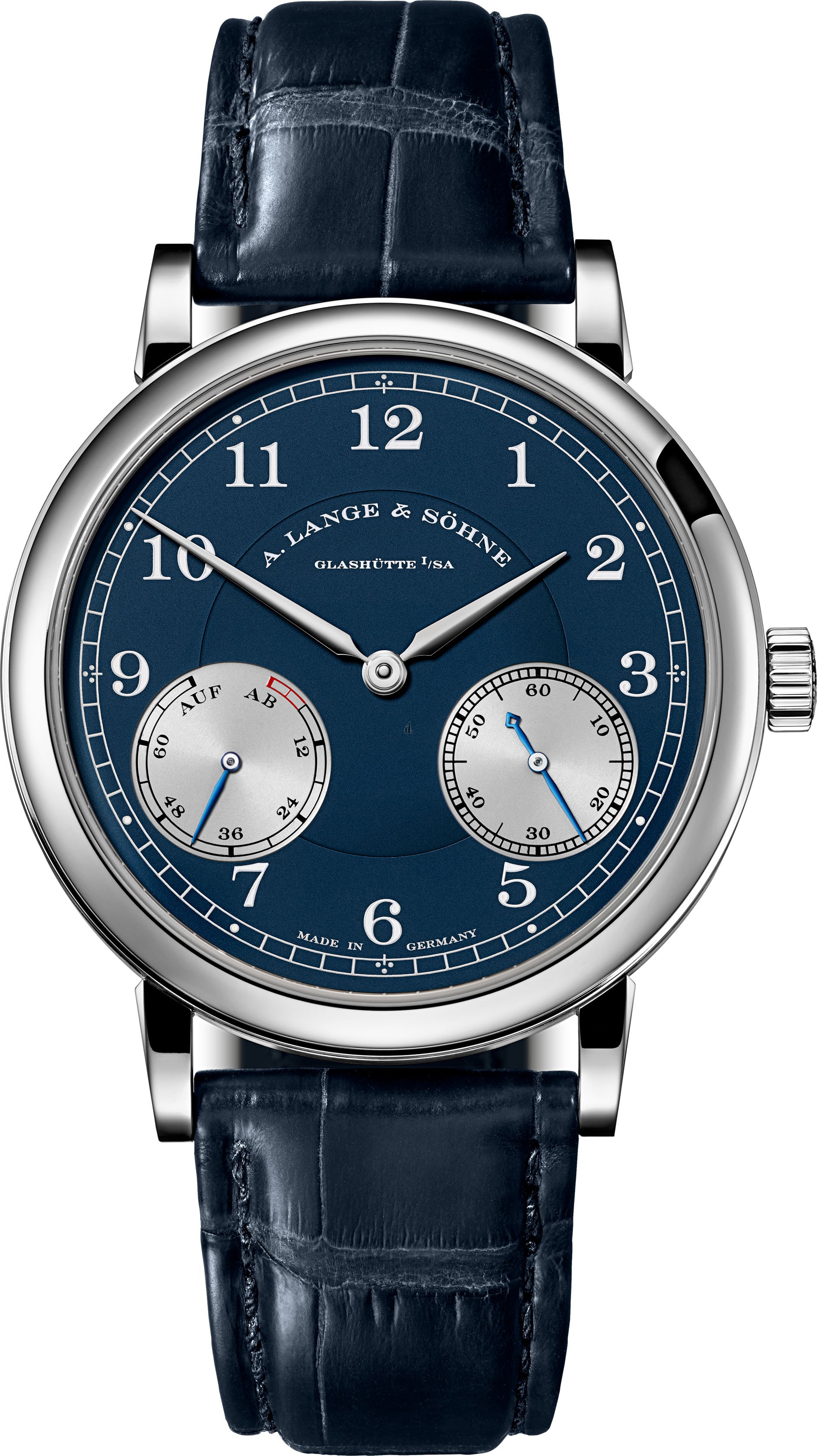fake A. Lange & Sohne 1815 Up/Down White Gold / Blue / Wempe (234.041)