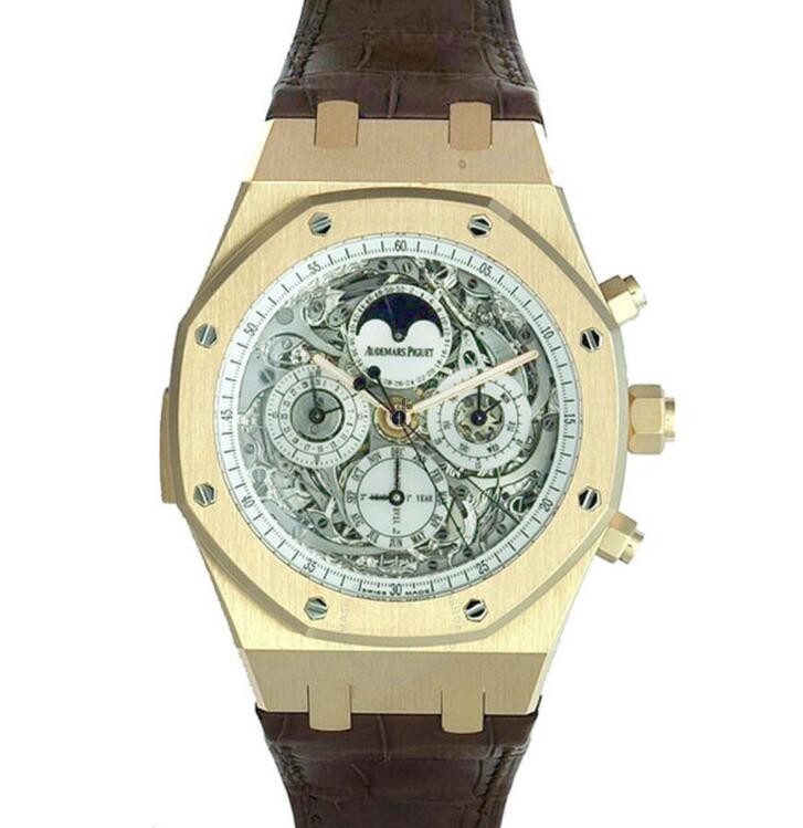 fake Audemars Piguet Piguet Royal Oak Openworked Skeleton Dial Mens 26065OR.OO.D088CR.01