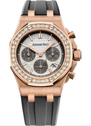 Audemars Piguet Royal Oak OffShore 26231 Lady Chronograph Pink Gold Silver Diamond 26231OR.ZZ.D003CA.01