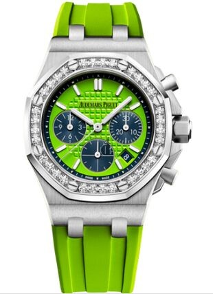 Audemars Piguet Royal Oak OffShore 26231 Lady Chronograph Stainless Steel Green Diamond 26231ST.ZZ.D038CA.01