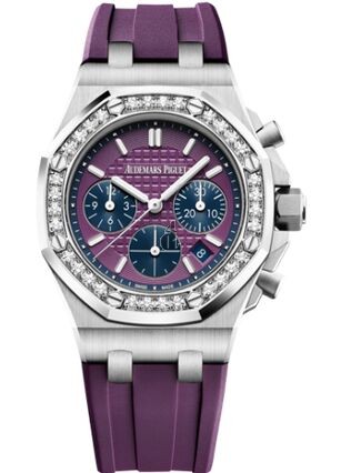 Audemars Piguet Royal Oak OffShore 26231 Lady Chronograph Stainless Steel Plum Diamond 26231ST.ZZ.D075CA.01