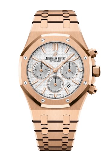 Replica Audemars Piguet Royal Oak Chronograph 38 Pink Gold/Silver 26315OR.OO.1256OR.02