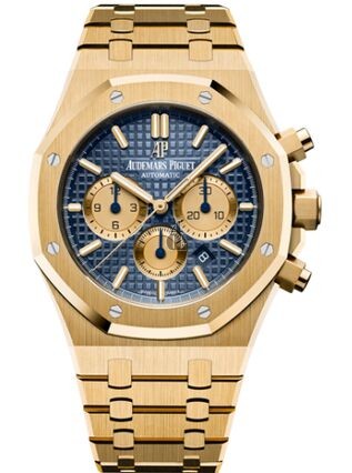 Audemars Piguet Royal Oak Chronograph 41 Yellow Gold Blue Bracelet 26331BA.OO.1220BA.01