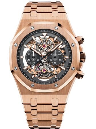 Audemars Piguet Royal Oak Tourbillon Chronograph Openworked Pink Gold 26347OR.OO.1205OR.01