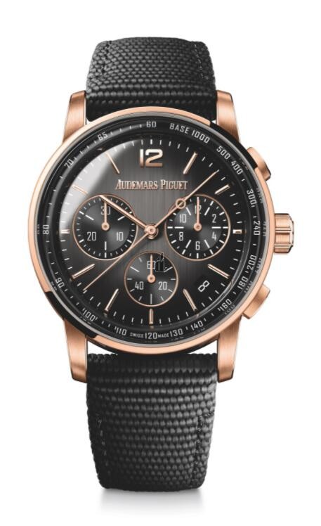 fake Audemars Piguet Code 11.59 Grey Leather 41mm 26393NR.OO.A002KB.01