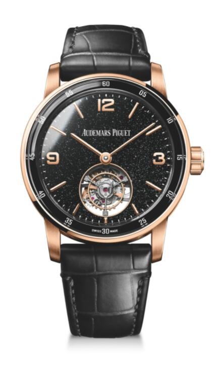 fake Audemars Piguet Code 11.59 Tourbillon Selfwinding Red Gold Black Aventurine 26396OR.OO.D002CR.02