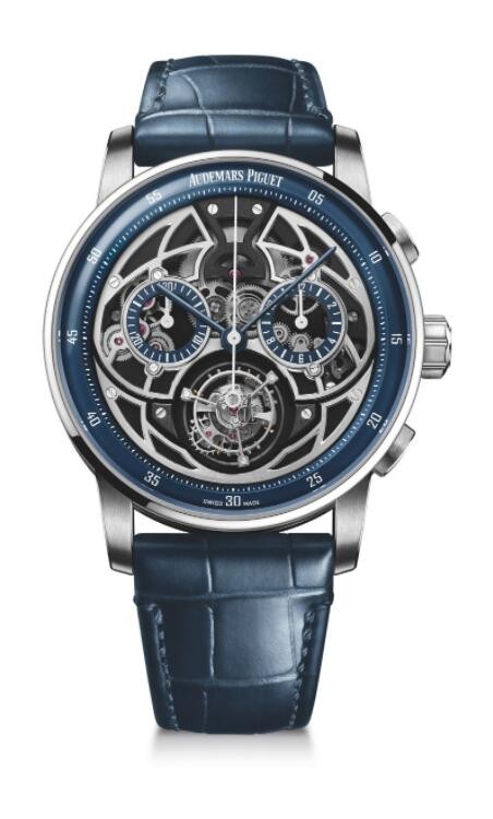 fake Audemars Piguet Code 11.59 Selfwinding Flying Tourbillon Chronograph White Gold 26399BC.OO.D321CR.01