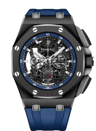 Replica Audemars Piguet Royal Oak Offshore Tourbillon Chronograph Openworked Ceramic/Rubber 26407CE.OO.A030CA.01