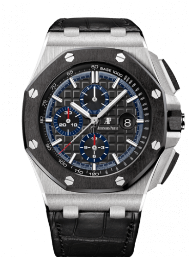 Replica Audemars Piguet Royal Oak Offshore Chronograph Platinum Case Black Dial 44 mm Mens Watch 26411PO.OO.A002CR.01