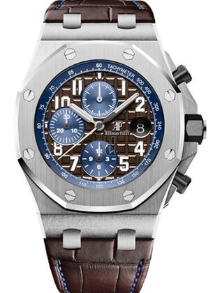 Audemars Piguet Royal Oak Offshore 26470 Stainless Steel Brown Alligator 26470ST.OO.A099CR.01