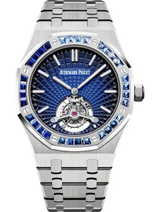 Audemars Piguet Royal Oak Ultra Thin Tourbillon Platinum Smoked Blue Evolutive Sapphire 26521PT.YY.1220PT.01