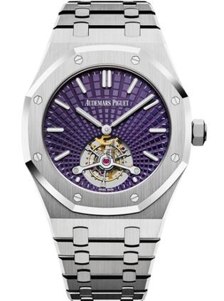 Audemars Piguet Royal Oak Ultra Thin Tourbillon Stainless Steel Plum Evolutive 26522ST.OO.1220ST.01