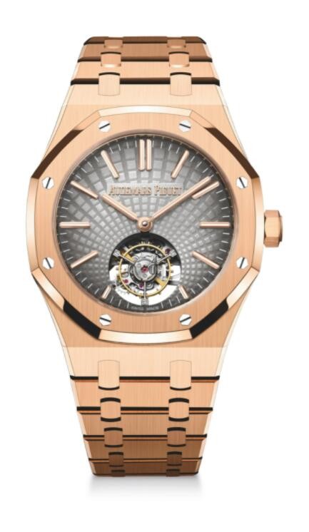 fake Audemars Piguet Royal Oak Self-Winding Flying Tourbillon Pink Gold 26530OR.OO.1220OR.01