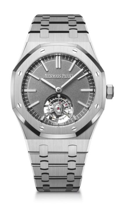 fake Audemars Piguet Royal Oak Self-Winding Flying Tourbillon Titanium Grey 26530TI.OO.1220TI.01